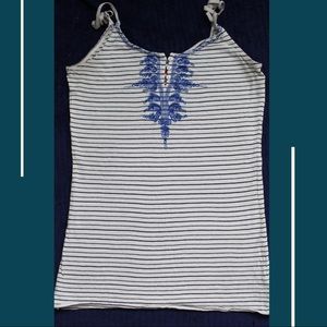 Free People Striped Tank Top